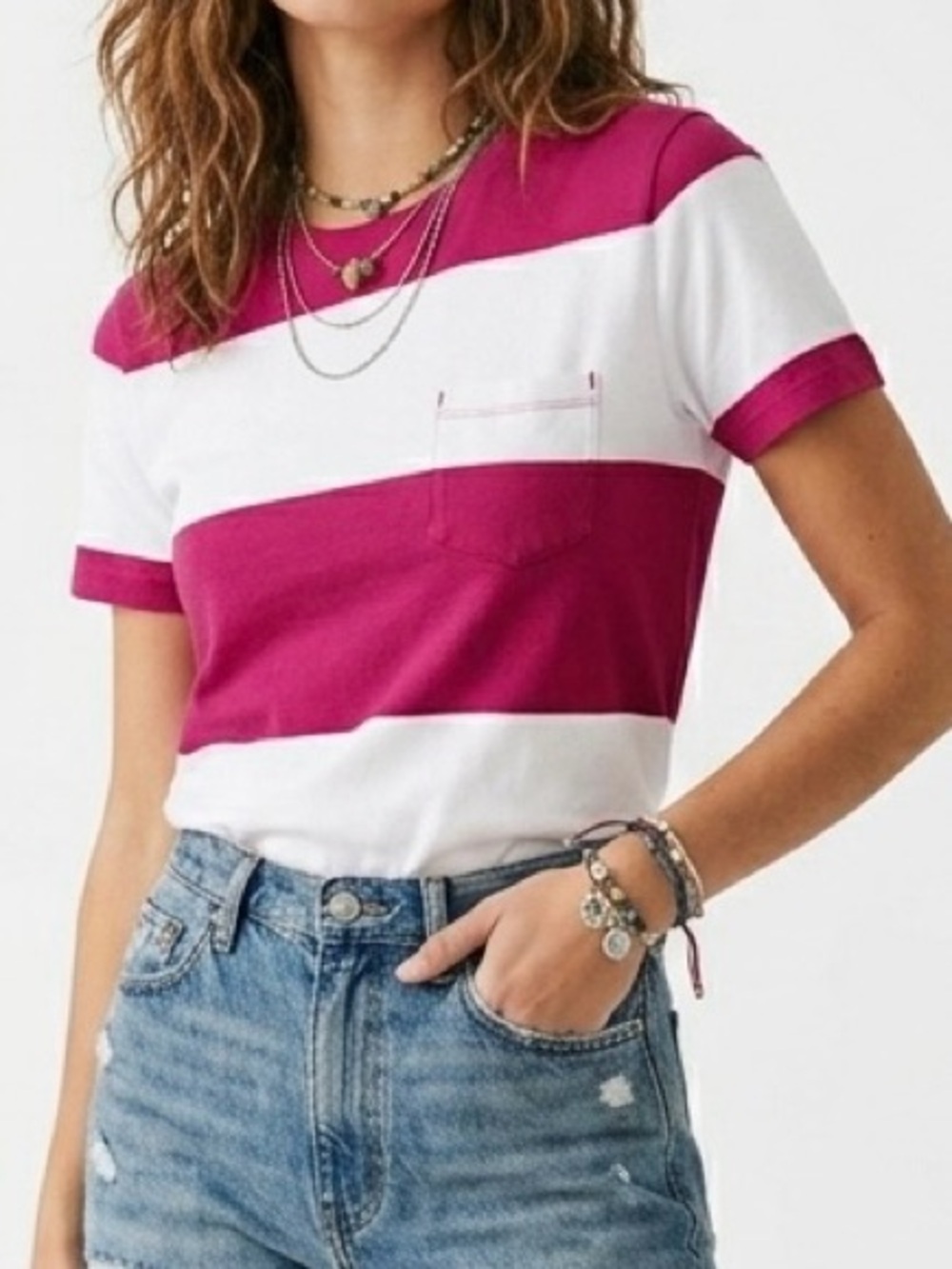 BUNDLE Aeropostale Y2K Striped Pocket Tee XS Cotton Coastal Skater Indie Grunge